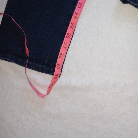 LEE Classic Fit Hi-Rise Dark Denim Straight Leg Jeans size 12 - Picture 9 of 11